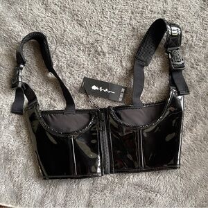 Sold-Dolls Kill underbust corset top black